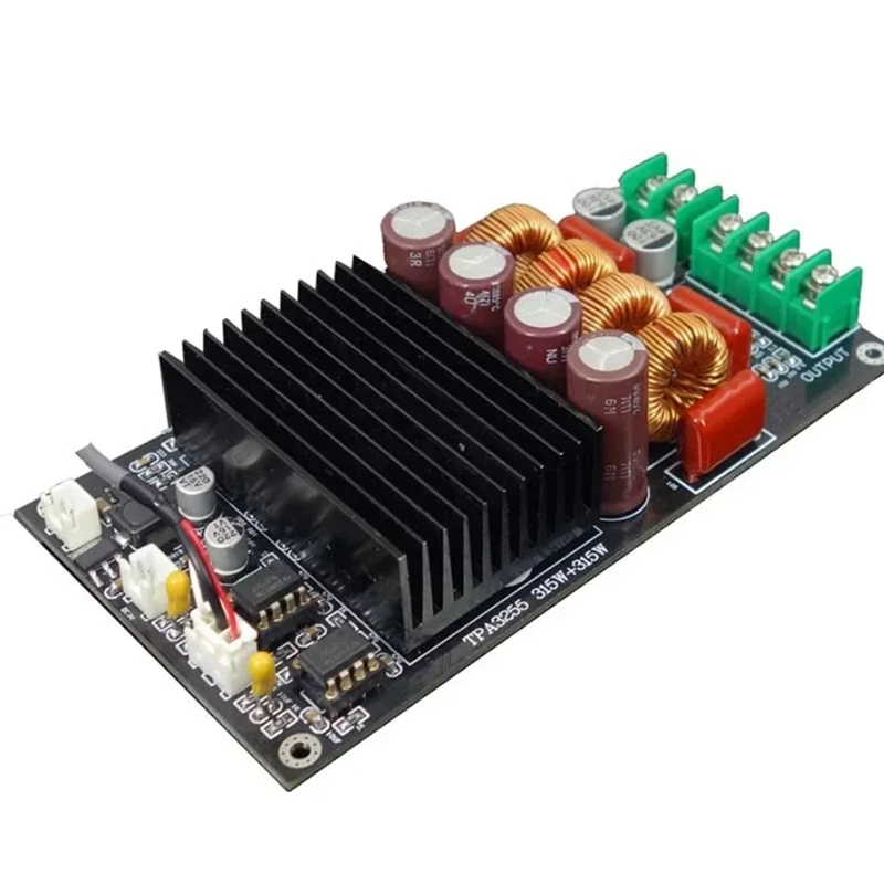 New Upgraded TPA3255 SAMP-100 TPA3255 2X300W 600W Stereo Class D High Power Hifi Amplifier Board Easy Install