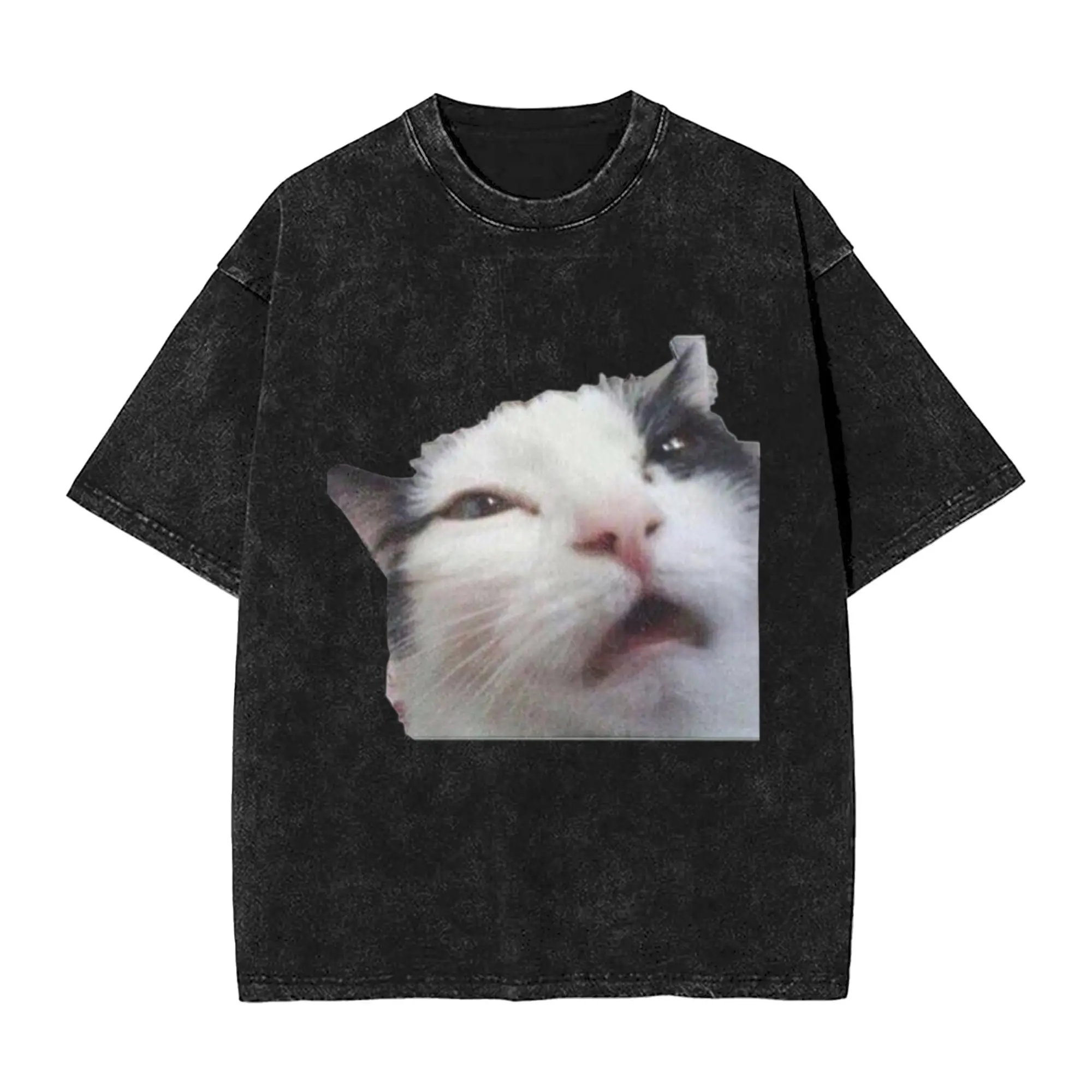 Cat Holliday meme Classic Trendy A Vintage Oversized Cotton Unisex T-Shirts