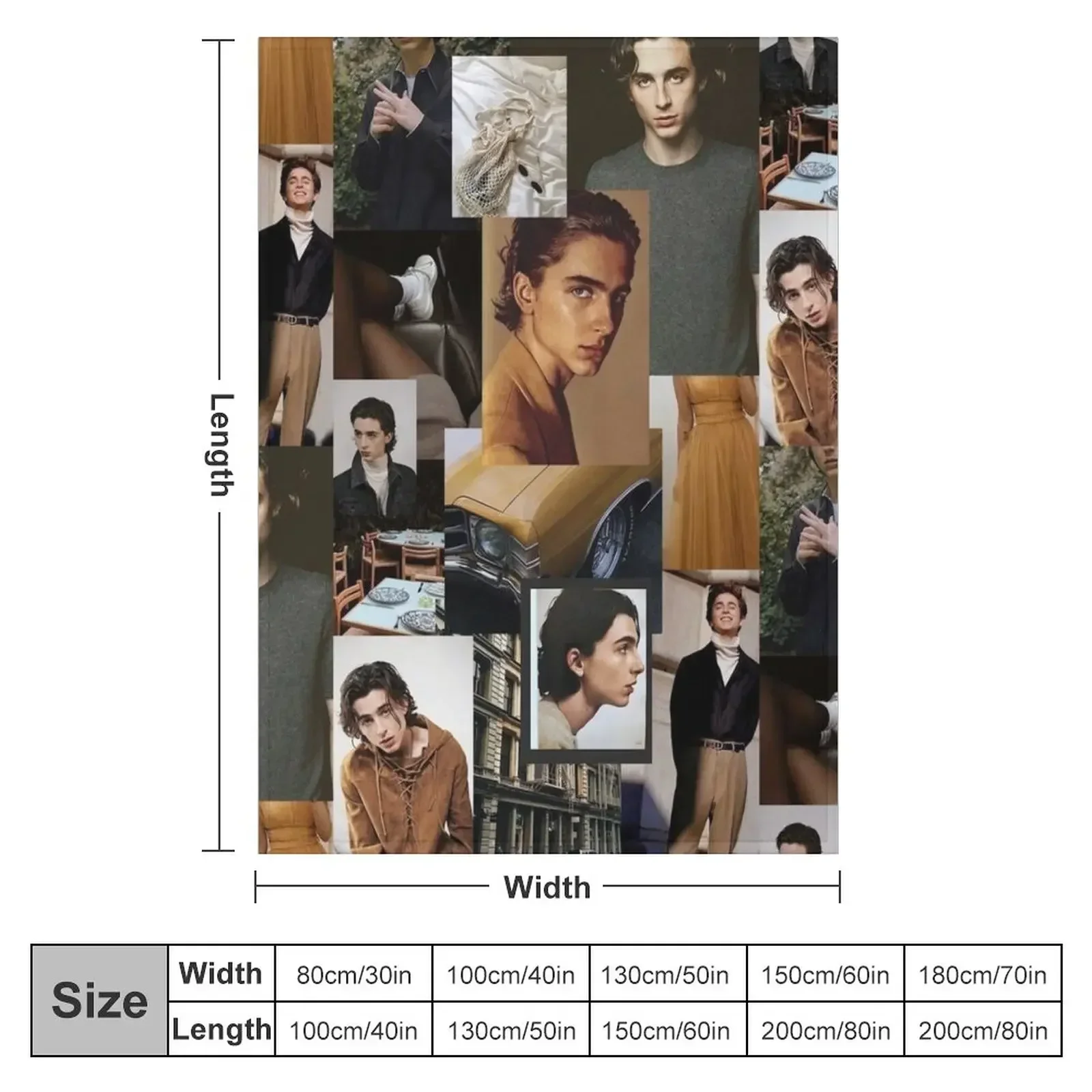Timothee Chalamet: Collage Throw Blanket Thermals For Travel Furry Sofa Throw For Sofa Thin Decorative Throw Flannels Blankets