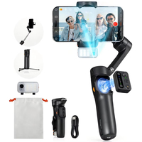 Hohem ISteady V3 Smartphone Stabilizer Ai Face Tracking 3-Axis Phone Gimbal Built-in Selfie Stick Portable IPhone15