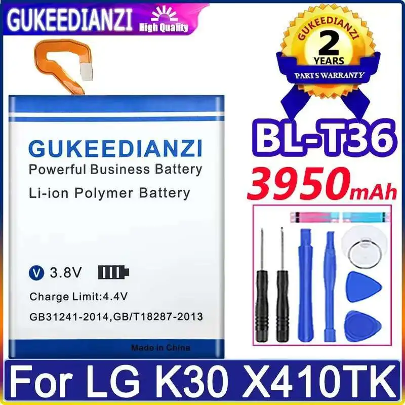 

Долговечный аккумулятор мобильного телефона для LG K30 X410TK BL-T36, высокая производительность, 3950 мАч