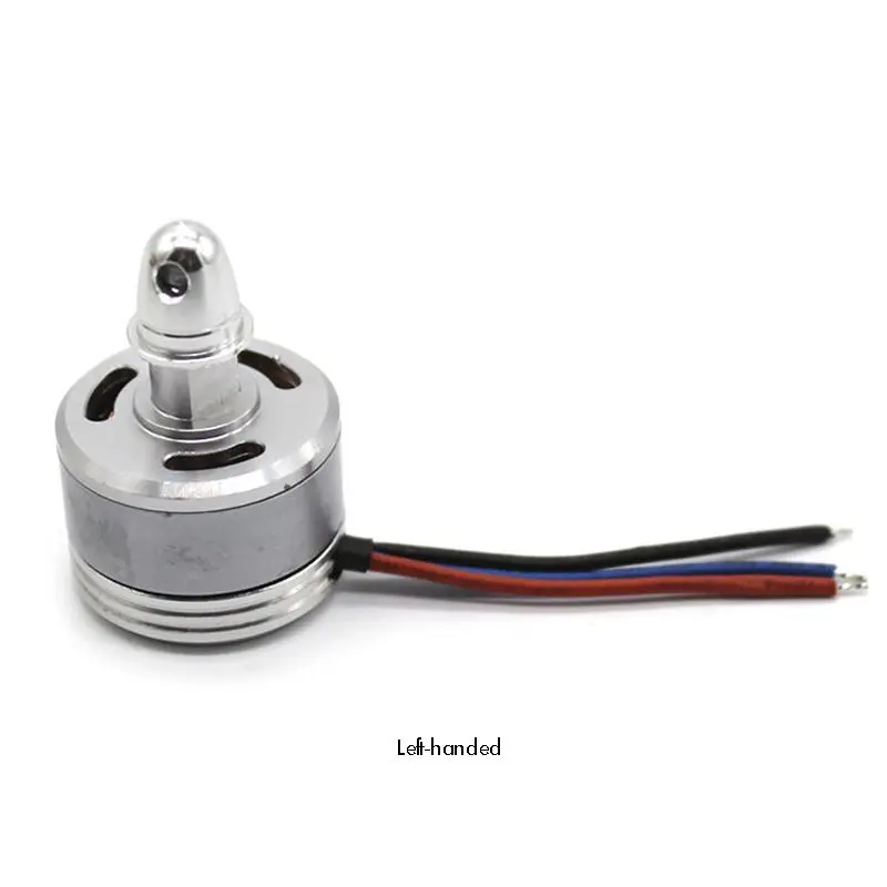 Silver 3-wire Brushless Motor with Blade Fixed Cap, Left-handed / Right-handed, Micro Motor DIY Four-axis Aircraft Toy Motor