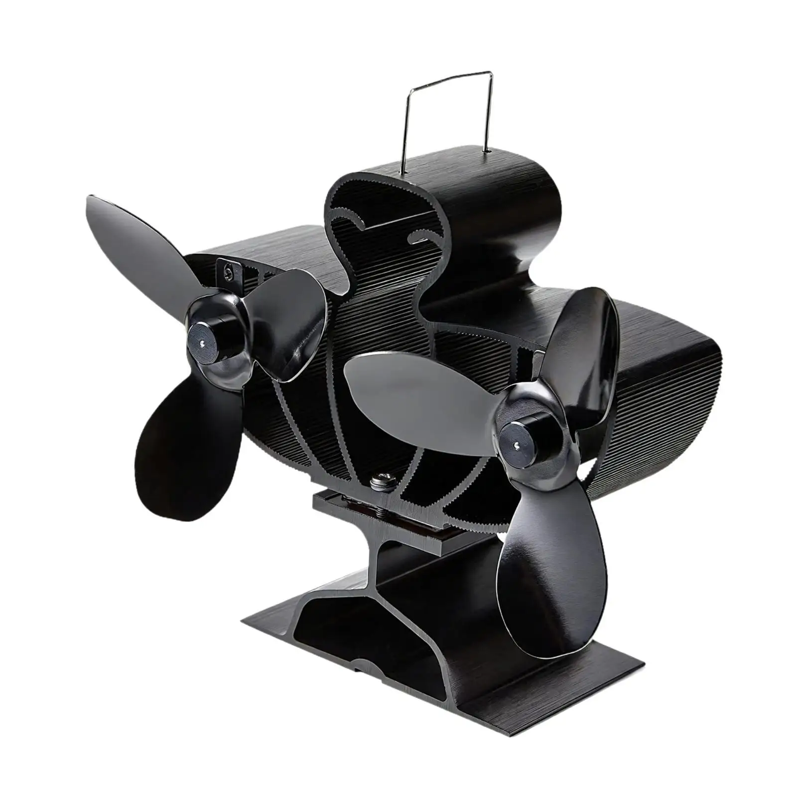 

Эффективный тепловой вентилятор для камина с двумя головками, металлический, бесшумный, для дровяных печей, для циркуляции теплого воздуха