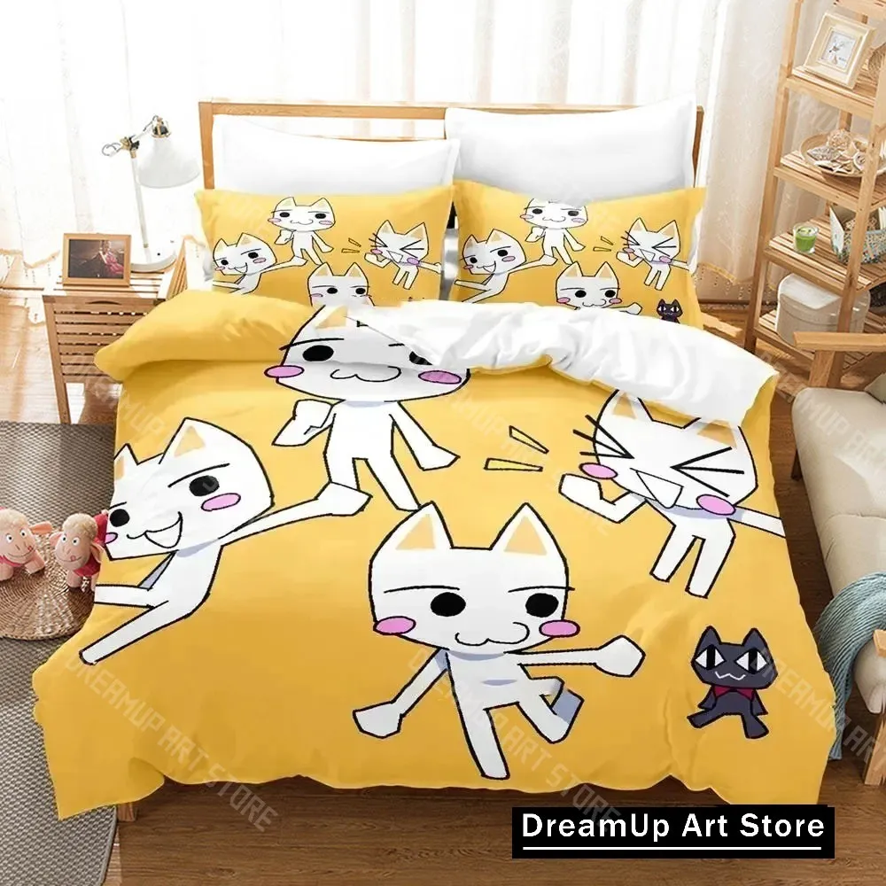 3D Print Toro Inoue Anime Doko Demo Issyo Bedding Set Boys Girls Twin Queen King Size Duvet Cover Pillowcase Bed boys Adult