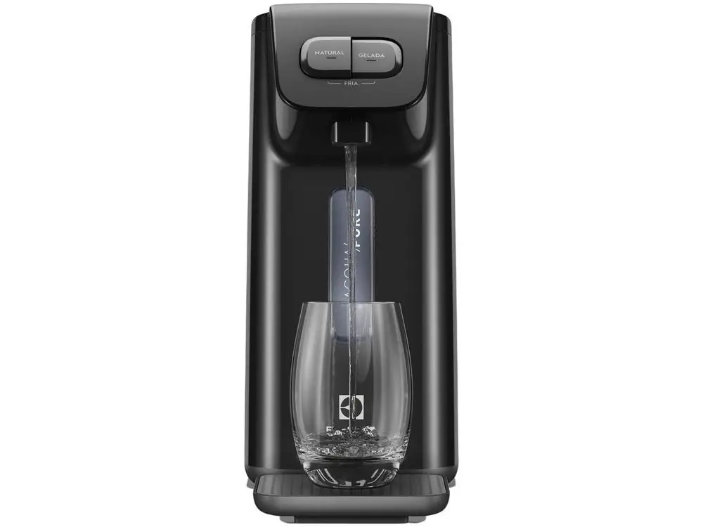 Black Efficient Electrolux Water Purifier Wall and Electronic Table PE15P Ice & Natural Water-Bivolt