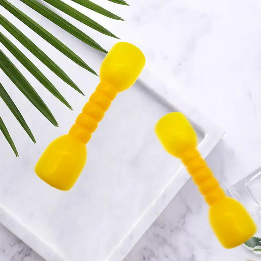 2Pcs Eco-friendly Kindergarten Equipment Sound Hand Weights Compact Hand Weights Non-slip Children Dumbbells for Yoga