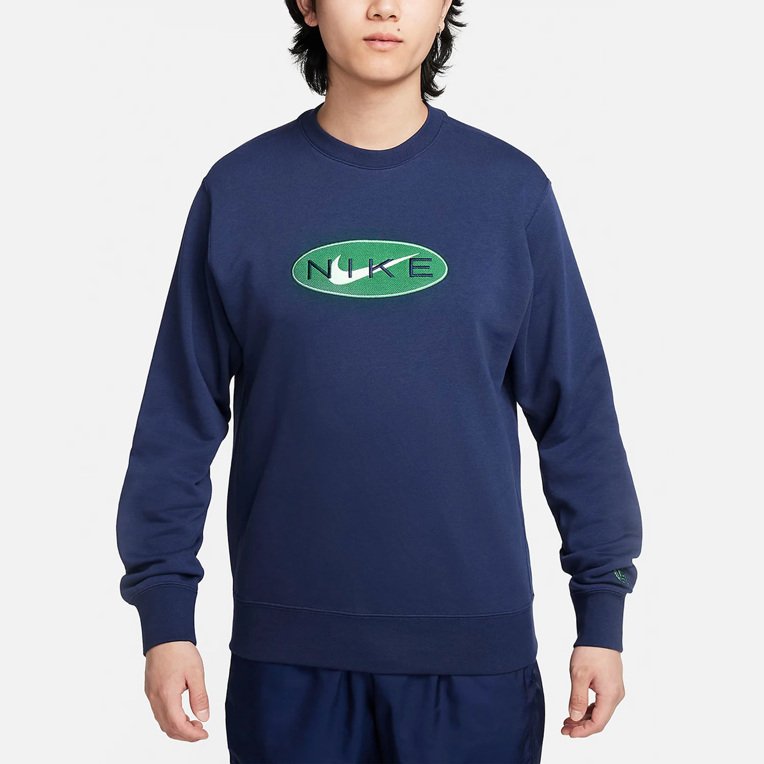

Nike genuine New Men's Retro French Terry Round Neck Sport Sweatshirt FZ4729-410
