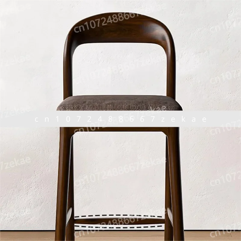 

Деревянные барные стулья со спинкой, балкон, современный дизайн, минималистичный офисный барный стул, расслабляющий игровой шезлонг, мебель для гостиной