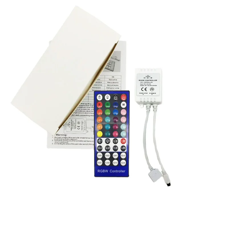 RGBW Strip Lights Remote Controller 44 Keyboard Controller 12-24V mini RGBW Controller