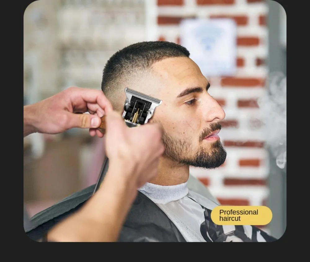 Professional Electric Hair Clipper - Fast Charging Bald Head Trimmer with Oil for Carving Home & Barber Use