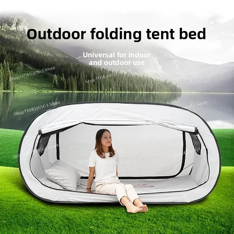 One-Person Instant Folding Tent - Lightweight Warm Privacy Tent for Camping, Car & Indoor Use