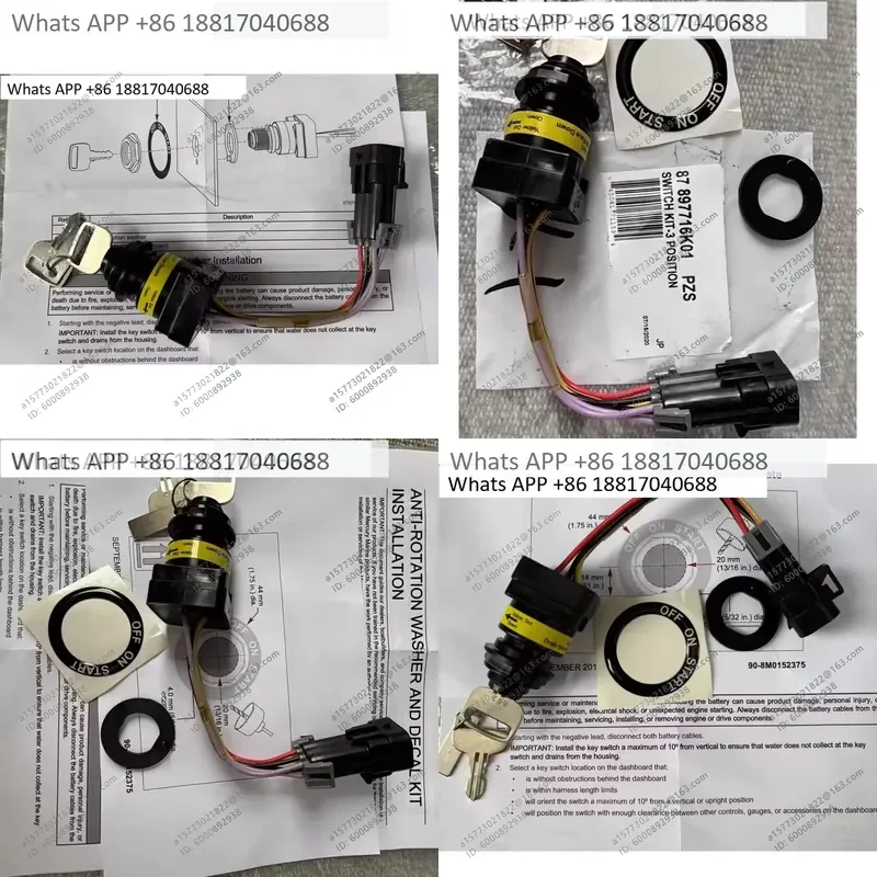 1PC for Two Speed Stand Alone Key Switch Start Switch for 25 30 40 60 75 90 115 Original