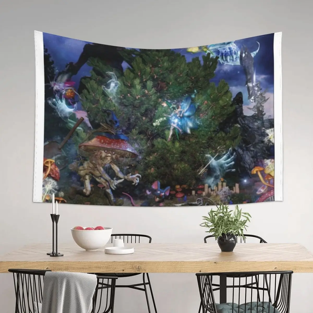 

100 gecs Tapestry Bathroom Decor Wall Coverings Mushroom Tapete For The Wall Tapestry