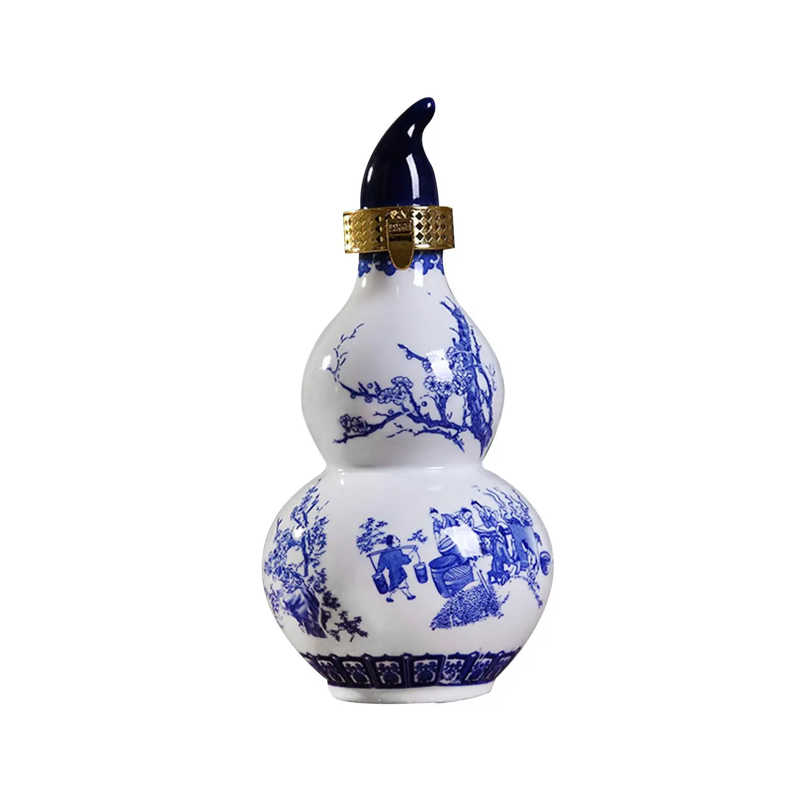 Drinking Gourd with Stopper Gourd Water Bottle for Interior Bar Decoration