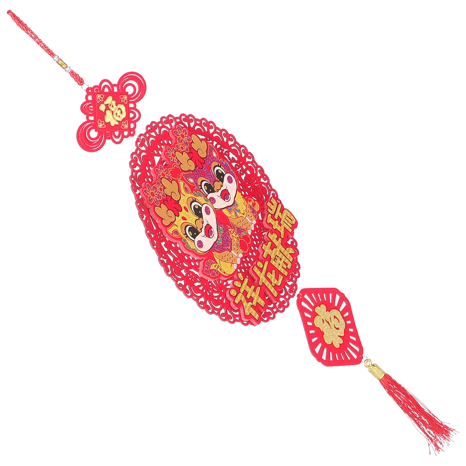 

Dragon Felt Hanging Ornament 2024 Chinese New Year Decoration Festival Home Decor Lunar Spring Celebration Party Supplies