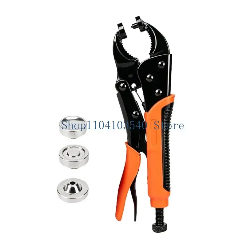 02DC Compacted Snaps Fastener Tool Hand Press Clamp With Storage Box Suitable For Organized Sewing And DIY Applications