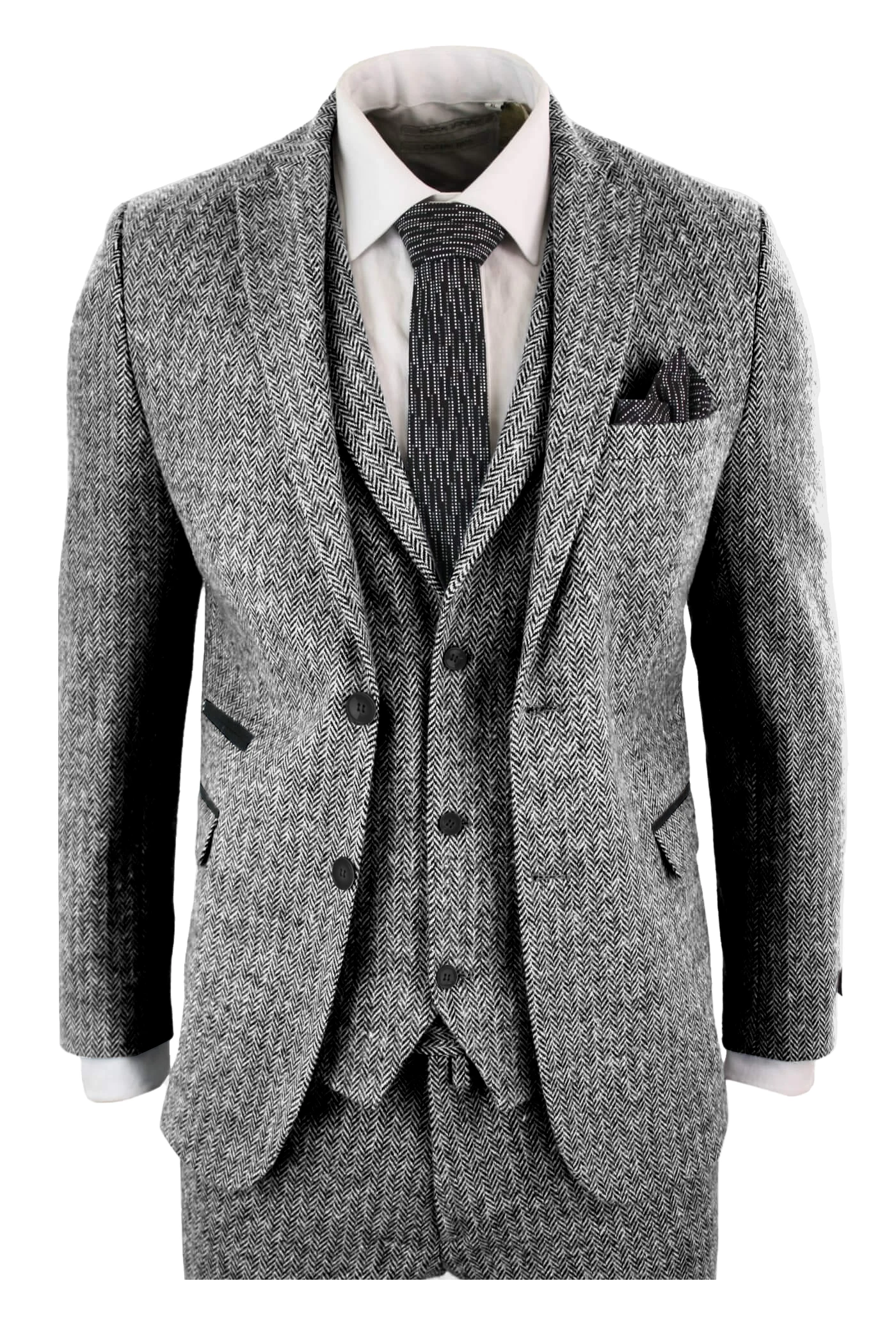 الأزرق الداكن الزفاف البدلات الرسمية الخريف الشتاء واحدة الصدر سميكة متعرجة تويد الرسمي الرجال الدعاوى السترة سترة السراويل 3 قطعة مجموعة