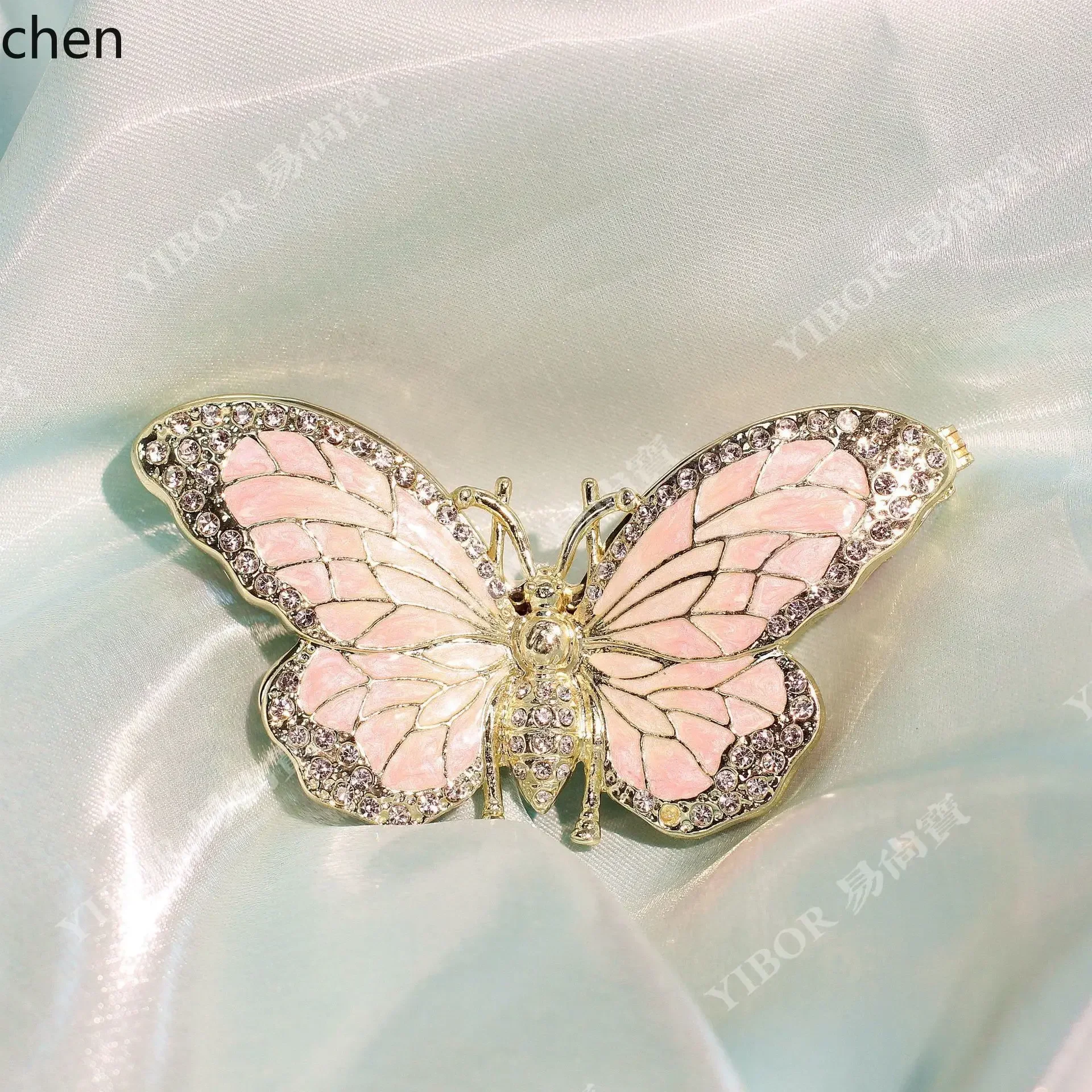 DSA  Creative Enamel Jewelry Box Trendy Accessory Storage Box Oil-Dripping Butterfly Small Ornament Handicraft