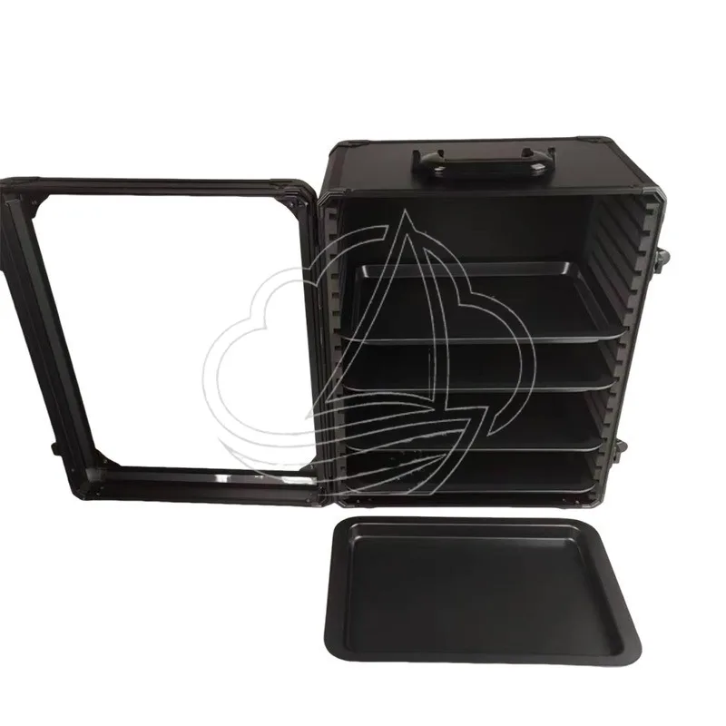 Original Custom - made Stackable Transparent Toy Display Box for Aluminum Alloy Toys, with Magnetic Tray, Also for Models