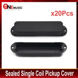 20Pcs Black Sealed Closed Type Single Coil Pickup Covers/Lid/Shell/Top for Electric Guitar