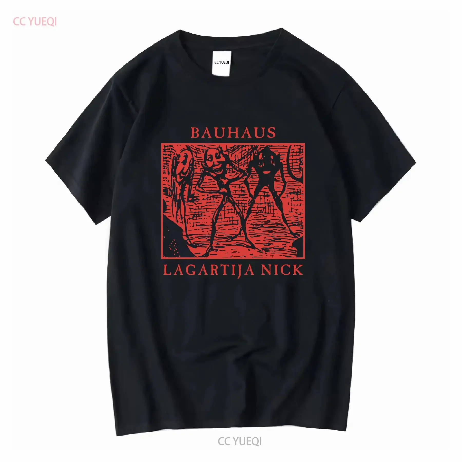 Vintage 80s Bauhaus Lagartija Nick camiseta L Peter Murphy Joy Division Goth Rock vintage lavado ropa de diseñador ligeramente