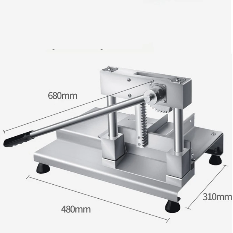 Резак для костей из нержавеющей стали, коммерческая машина для нарезки замороженного мяса, ручная машина для резки костей, машина для резки свиных рысаков, баранины, ребер, пила