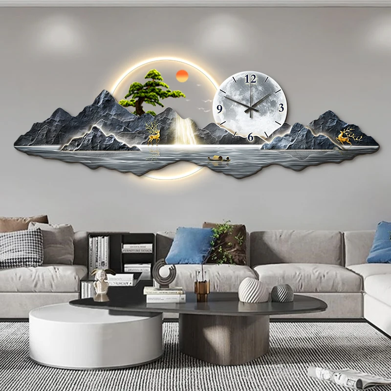 Nordic Minimalist Wall Clocks Luxury Vintage Xenomorph Bedrooms Luminous Wall Clocks Simple Aesthetic Reloj De Pared Home Decor - Detail 1