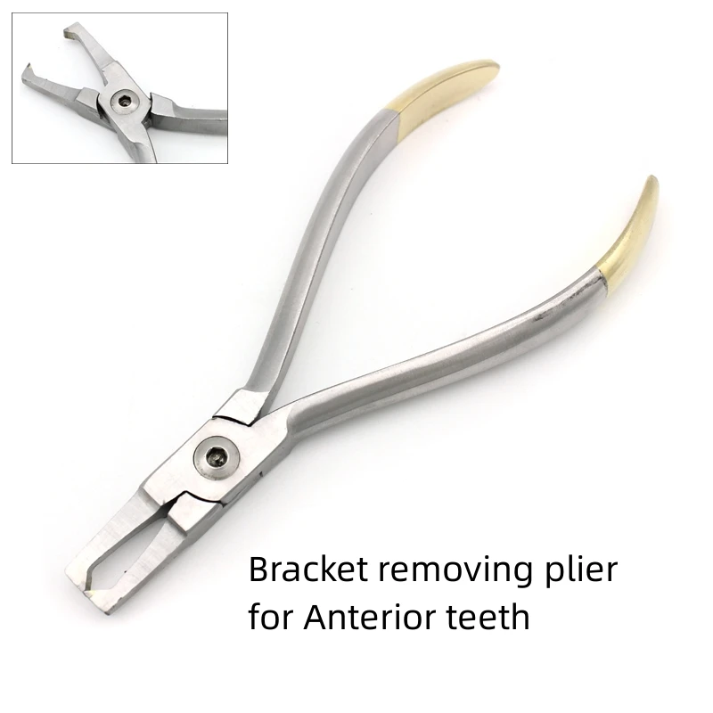 

TC Dental Anterior Teeth Bracket Removing Pliers Stainless Steel Orthodontic Tools Forceps Dentist Pliers Cutting Adhesive Part