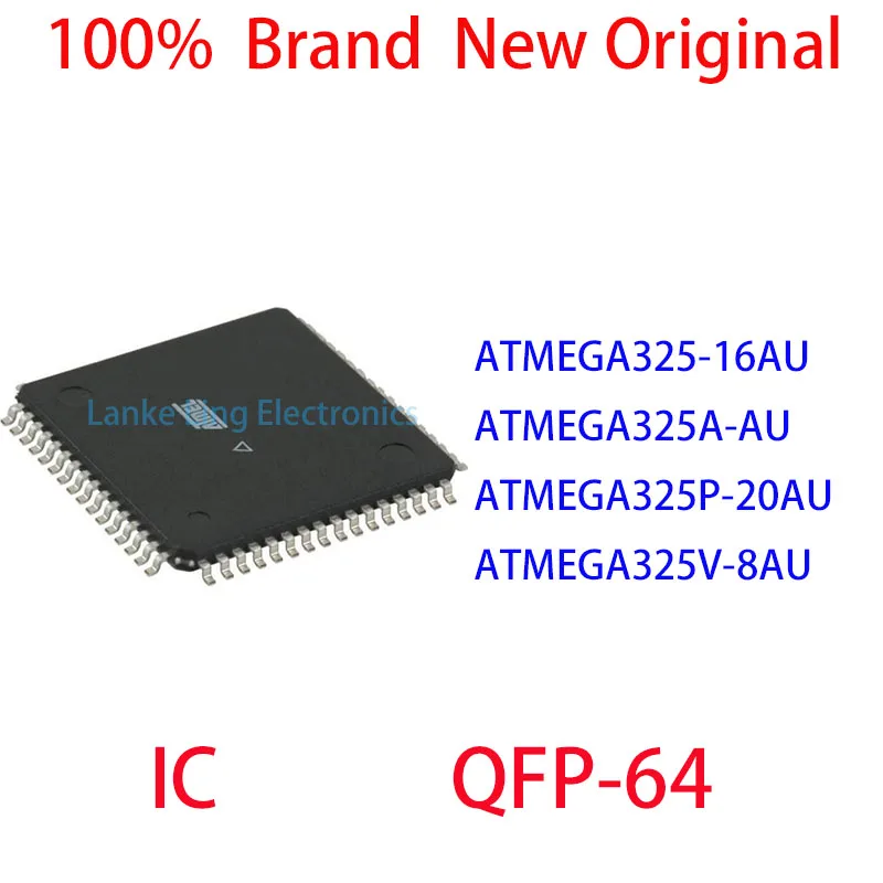 ATMEGA325-16AU ATMEGA325A-AU ATMEGA325P-20AU ATMEGA325V-8AU 100%  Brand  New Original QFP-64