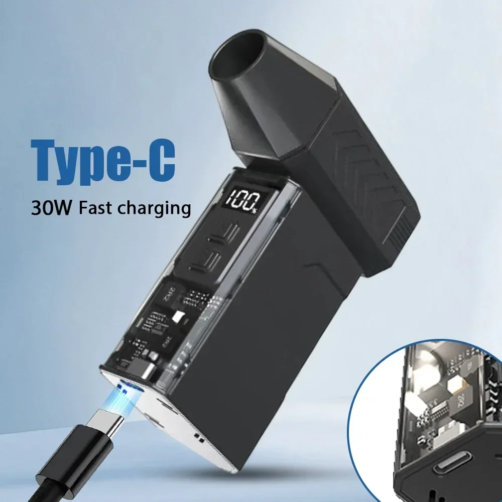 

130000 RPM mini turbo jet fan with 12 speed adjustable wind speed powerful industrial brushless pipeline fan