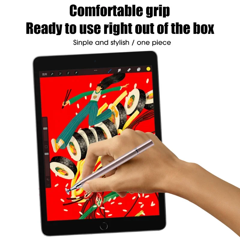 2In1 Stylus Pen Universal Capacitive for Tablet Mobile Android Phone IPad Accessories DrawingTablet Capacitive Screen Touch Pen