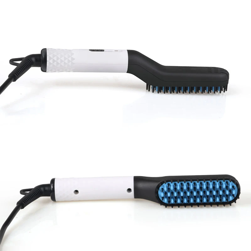 Portable Hair Straightening Brush Electric Hair Comb Beard styling Heating Hair Straightener Brush