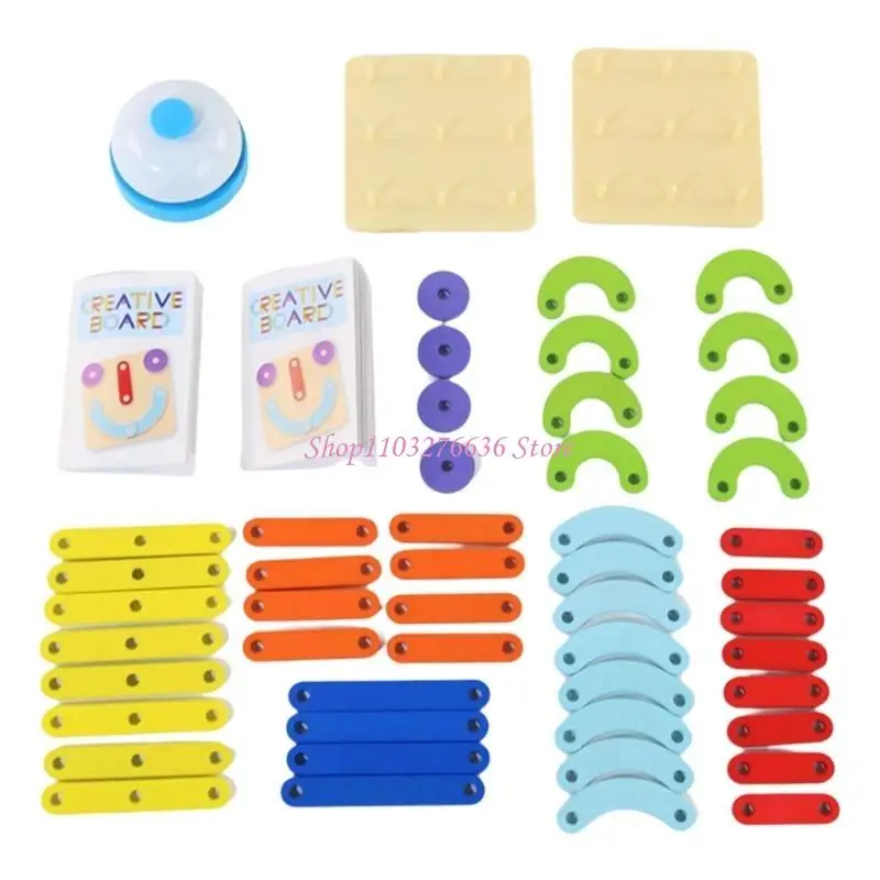 R6FD Toddler Peg Board Puzzle Colord & Educational Toy pour les enfants maternelle