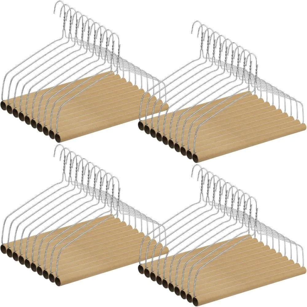 

40 комплектов вешалок для сухой чистки — вешалки для драпировки и скатерти длиной 18 дюймов с прочной проволокой калибра 10,5 для тяжелых предметов