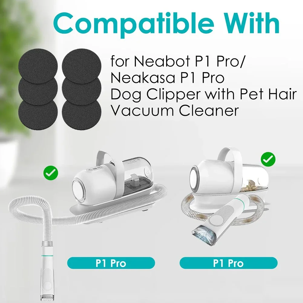 6/10pcs Sponge Filter For Neakasa For Neapot P1 Pro Vacuum Suction Grooming Kit Household Cleaning Tool Home Vacuum Accessories