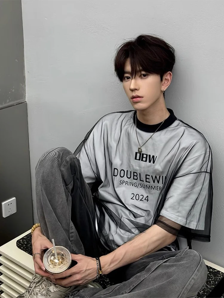 

Мужская летняя футболка American Sle Me ort Sve с эффектом двухслойности, стильный дизайн, охлаждающий эффект, CleanFit