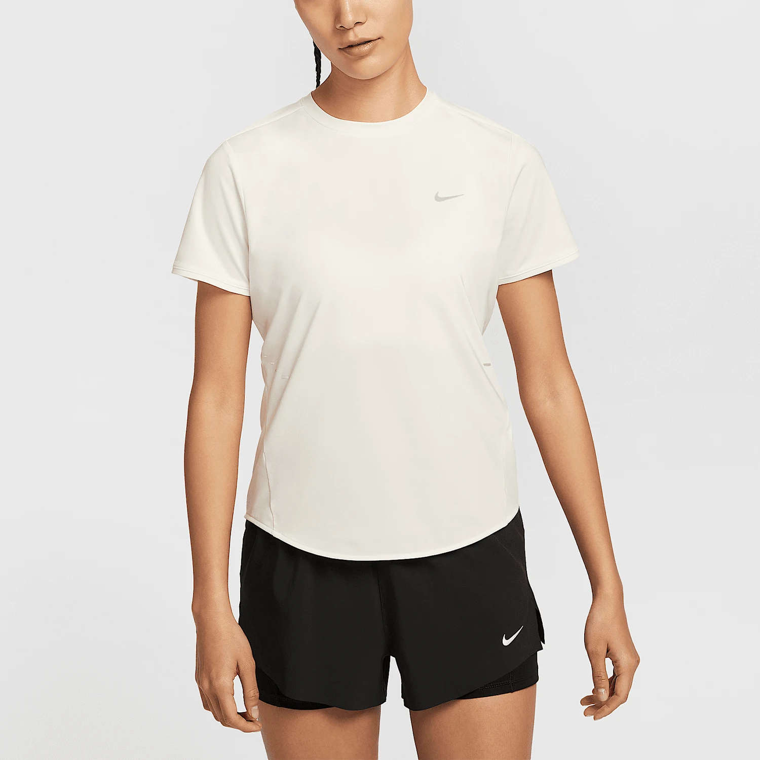 

Оригинальные женские дышащие трикотажные кроссовки Nike 2025 для бега с круглым вырезом и короткими рукавами HM9699-133