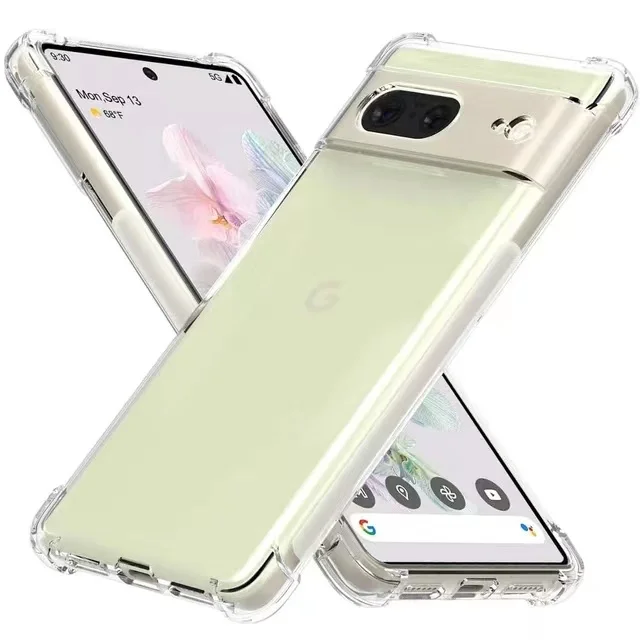 Ultra Thin Shockproof transparent Case For Google Pixel 6 7 8 Pro 6A 7A 8A Clear TPU Silicone Soft Cover Cases