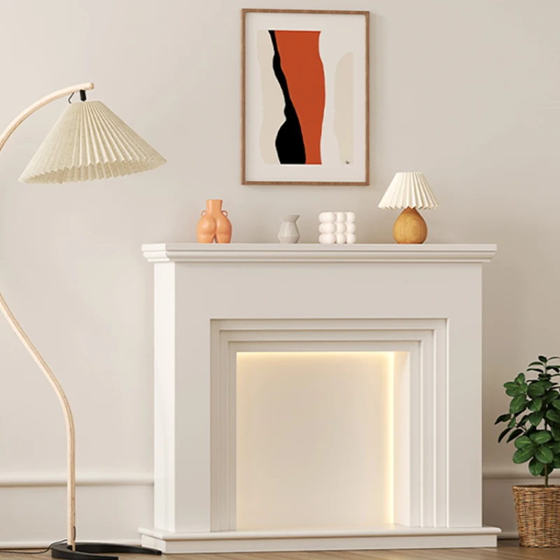 Customized Valley and minimalist lighting fireplace cabinets, storage cabinets, living room foyer, porch cabinets