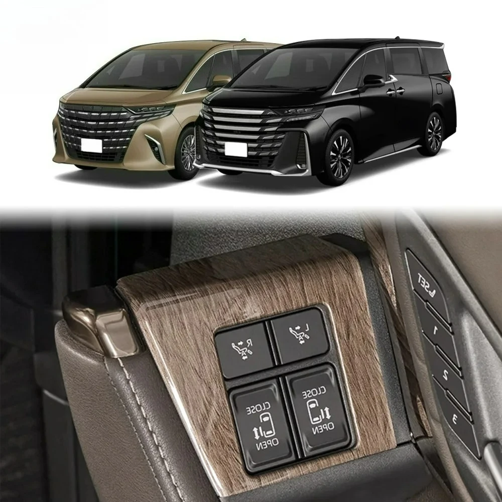 

RHD For Toyota Alphard Vellfire 40 Series 2023 2024 door armrest window upper switch cover glass control panle cover sticker