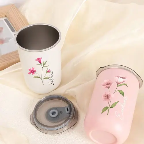 맞춤형 스키니 텀블러, 맞춤형 커피 컵, 뚜껑이 달린 커피 머그잔, 신부 들러리 텀블러, 웨딩 파티 물 유리 선물, 10oz 