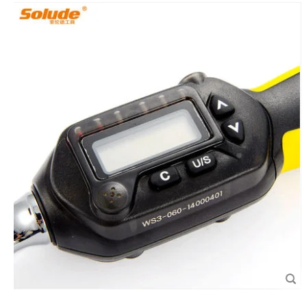 SOLUDE high quality Adjustable 3/8 Digital Torque wrench with LCD Display