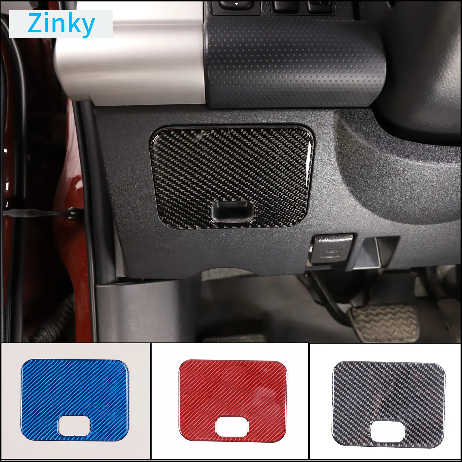 

Soft Carbon Fiber Car Main Driver Resistance Panel Decoration Sticker for TOYOTA FJ CRUISER 2007 - 2021 Interior Accessories LHD