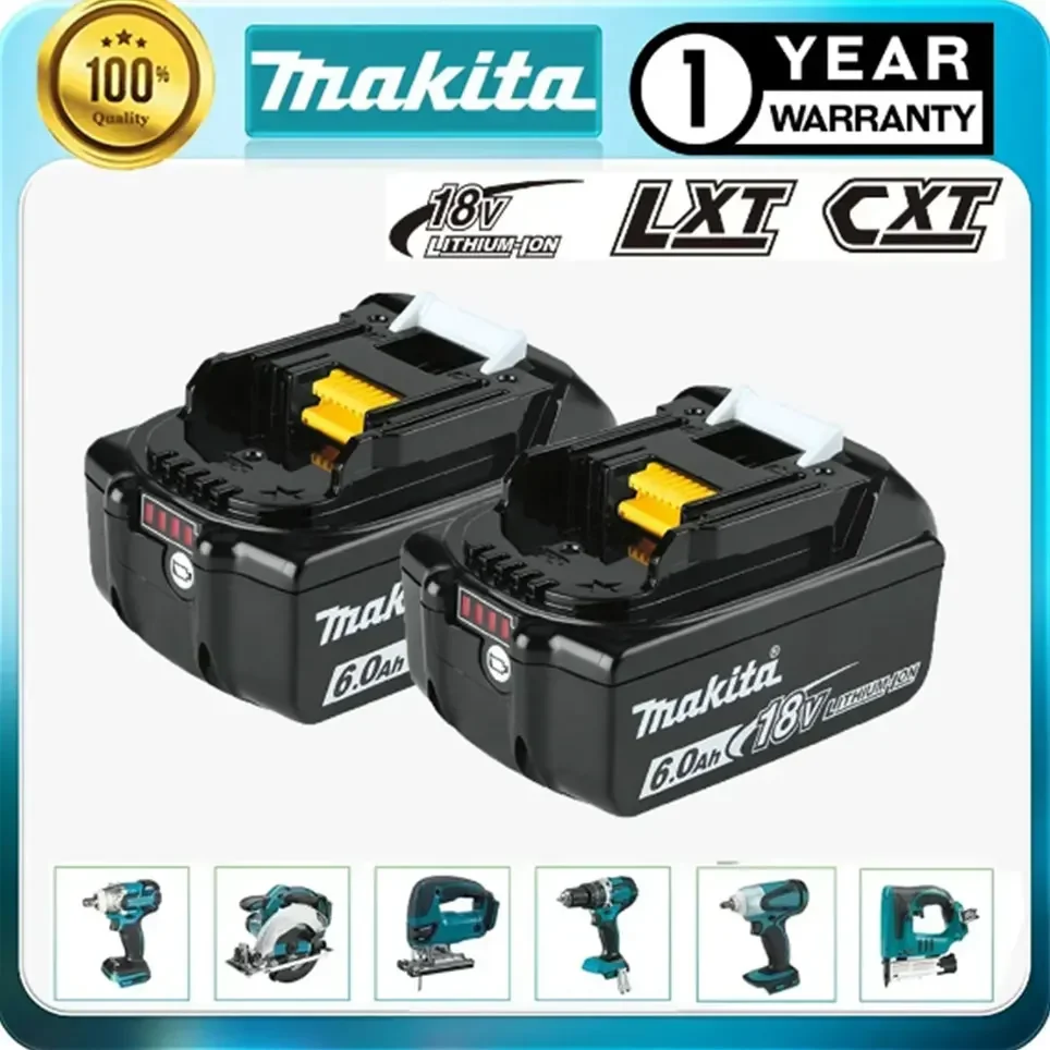 

Genuine/Original Makita 18v battery bl1850b BL1850 bl1860 bl 1860 bl1830 bl1815 bl1840 LXT400 6.0Ah for makita 18v tools drill