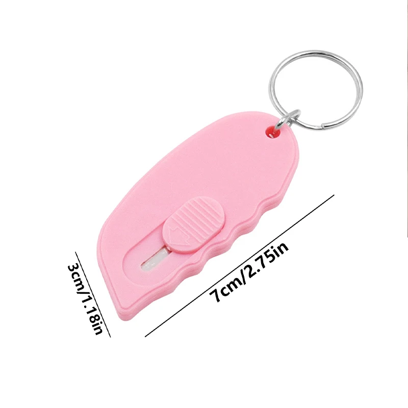 3 قطعة الحد الأدنى الفن الصغيرة مفتاح سكين المحمولة سكين فني صغير مكتب قطع ورقة افتتاح المغلف الفن سكين سكينة صريحة #3