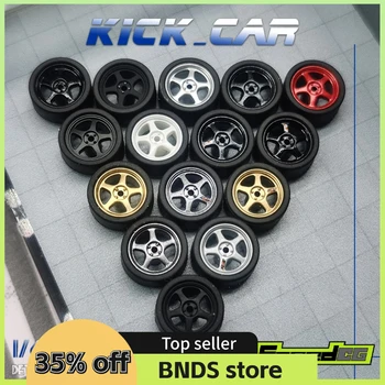 SpeedCG 1/64 ABS גלגלים עם גומי צמיג סוג F שונה חלקי קוטר 10mm עבור דגם מכונית מירוץ רכב צעצוע hotwheels Tomica