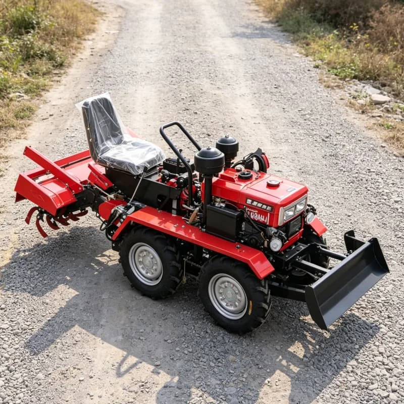 

Customized Wheeled Tiller for Large‑Field Operation 35HP Tractor, Four‑Wheel Rotary Tiller, Upgraded High‑Efficiency Cultivator