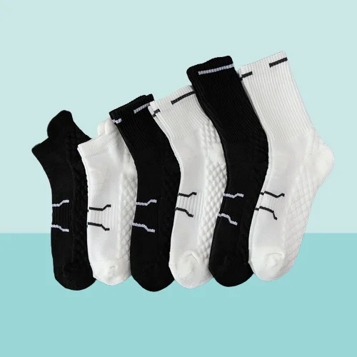 

2024 New High Quality Outdoor Sports Socks Thickened Towel Bottom Hiking Socks Sweat-absorbent Mid-calf Sports Running Socks