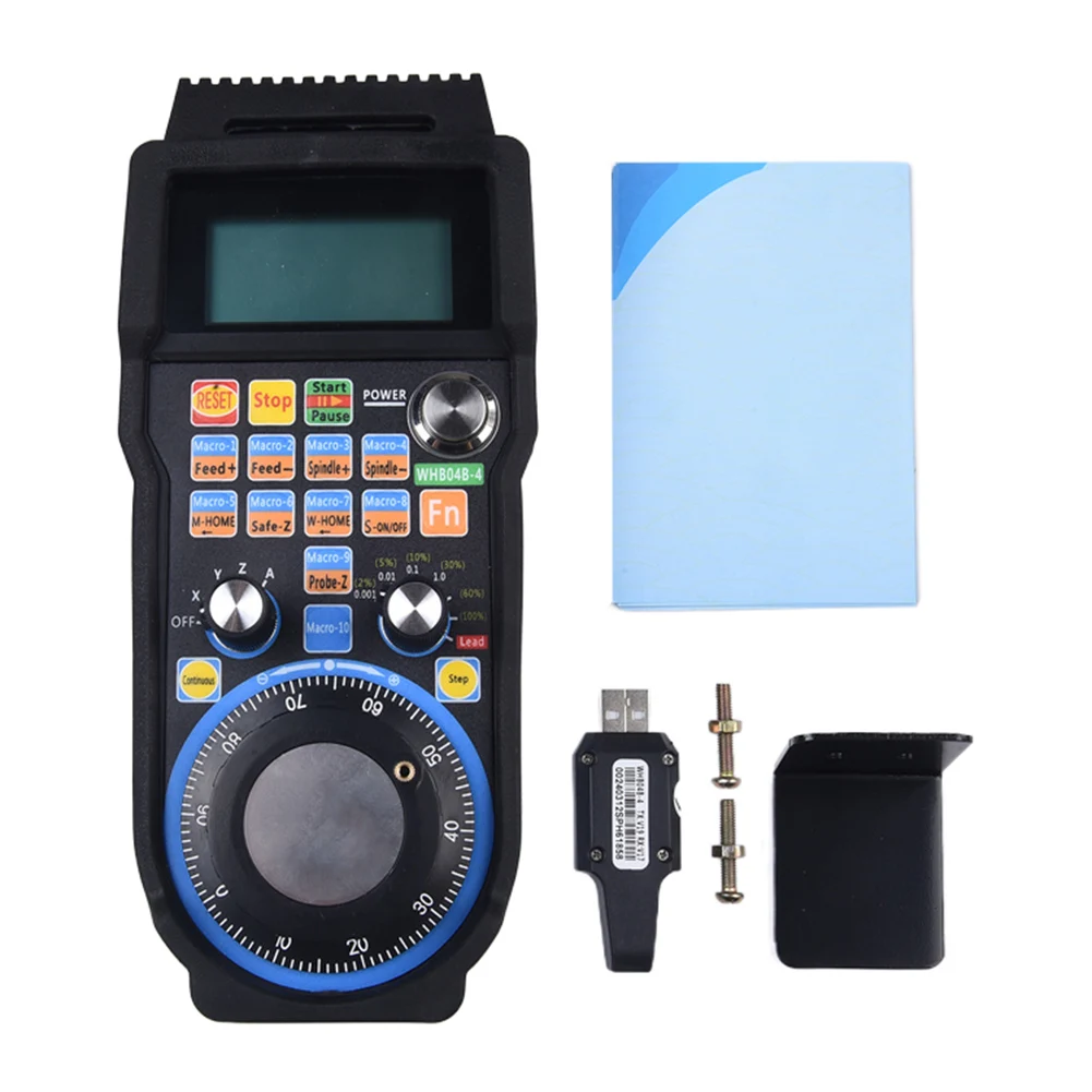 Wireless 6 CNC Electronic Handwheel USB MPG Controller With LCD Display For CNC Router Milling Machine Engraving Tool