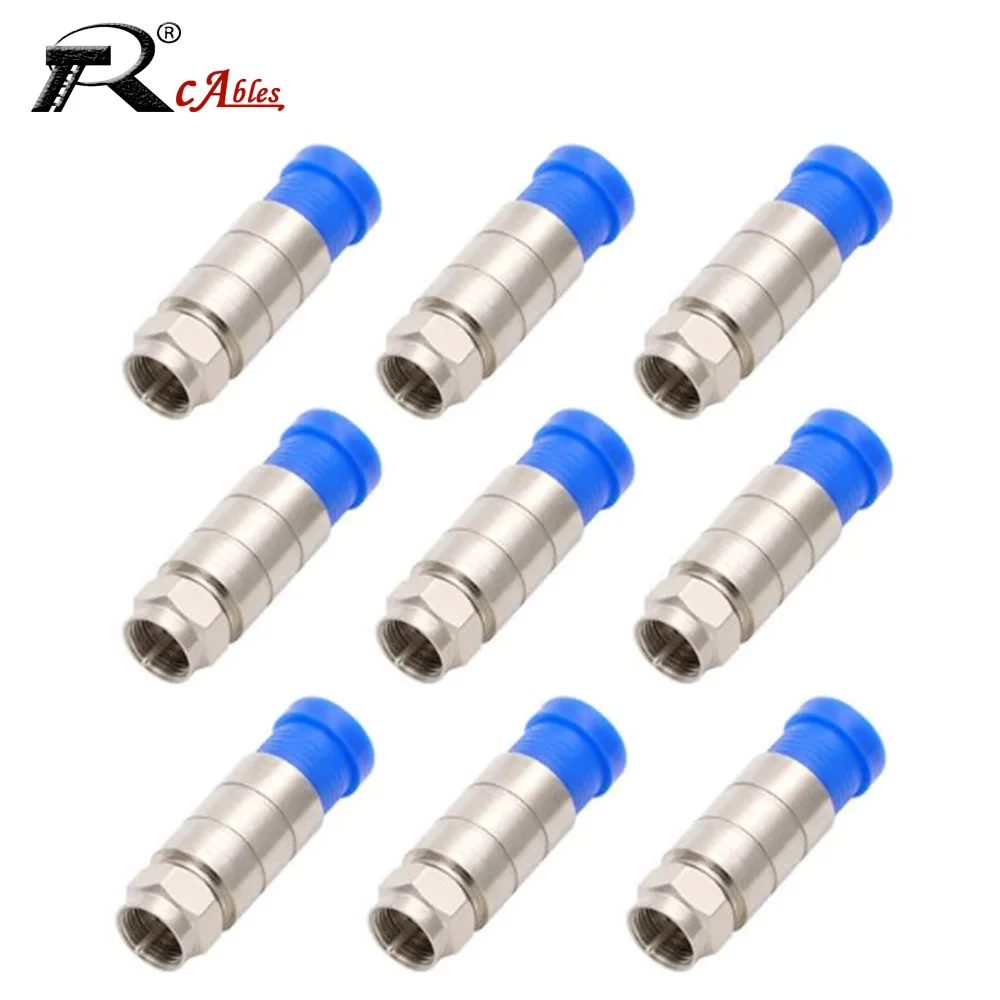 

2PCS Waterproof F Male Plug Connector RG11 for RG11 CCTV Coaxial Cable for CCTV Surveillance System Kit